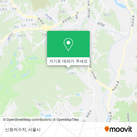 신원저수지 지도