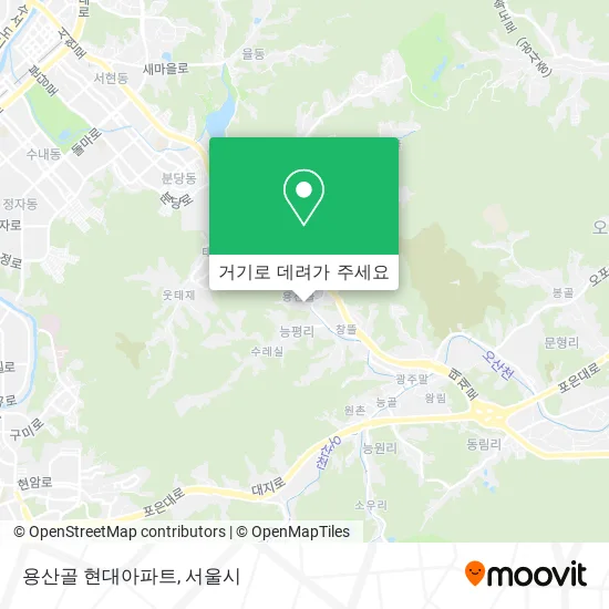 용산골 현대아파트 지도