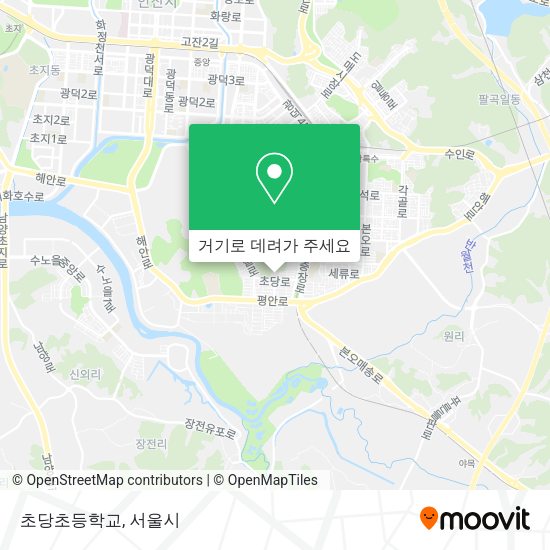 초당초등학교 지도