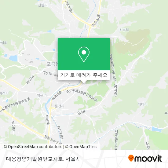 대웅경영개발원앞교차로 지도
