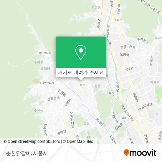 춘천닭갈비 지도