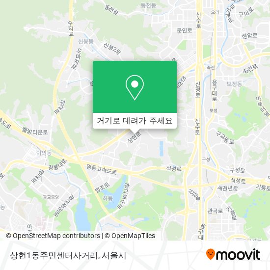 상현1동주민센터사거리 지도