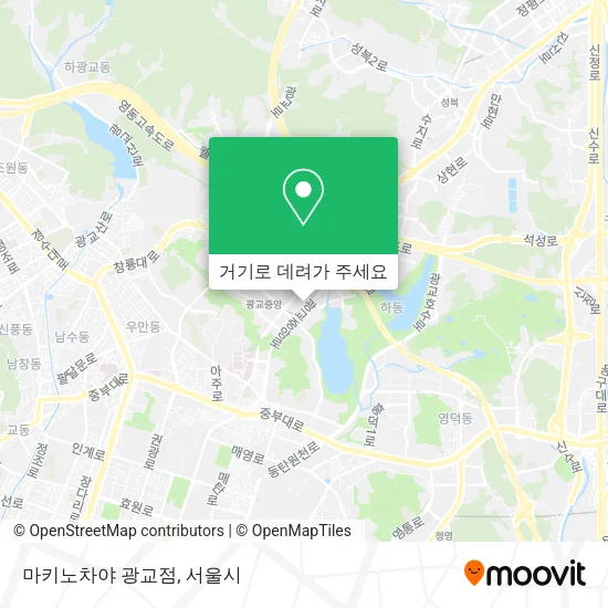 마키노차야 광교점 지도