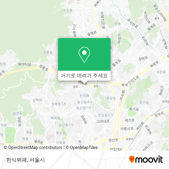 한식뷔페 지도