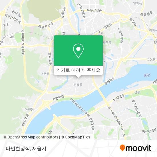 다인한정식 지도