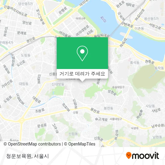 청운보육원 지도
