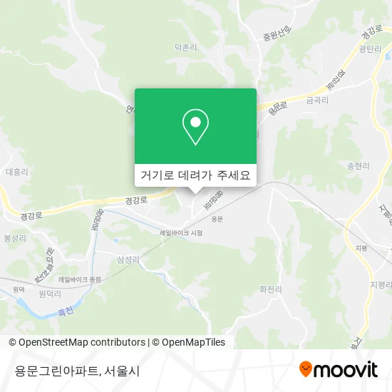 용문그린아파트 지도