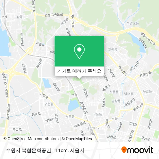 수원시 복합문화공간 111cm 지도