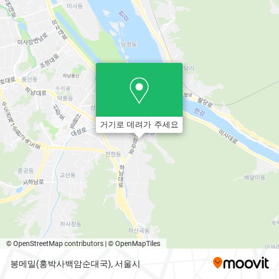 봉메밀(홍박사백암순대국) 지도