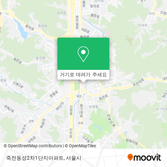 죽전동성2차1단지아파트 지도