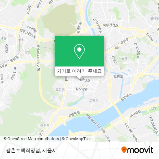 쌈촌수택직영점 지도