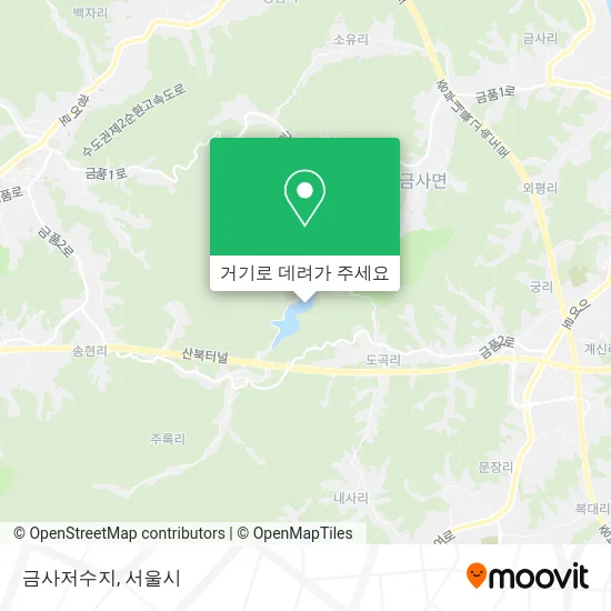 금사저수지 지도