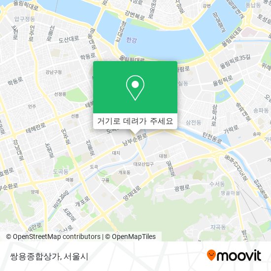 쌍용종합상가 지도