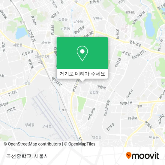 곡선중학교 지도