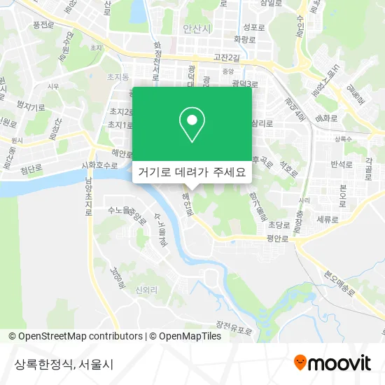 상록한정식 지도