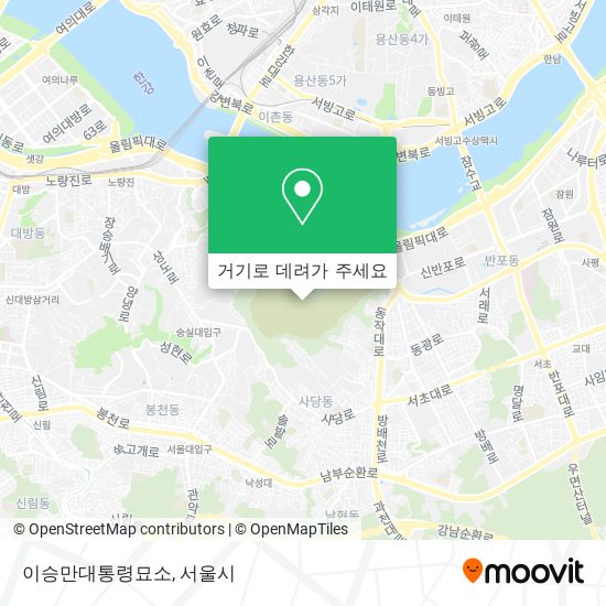 이승만대통령묘소 지도