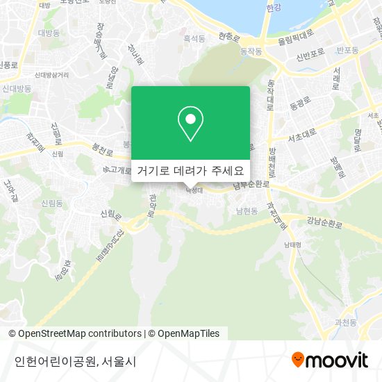인헌어린이공원 지도