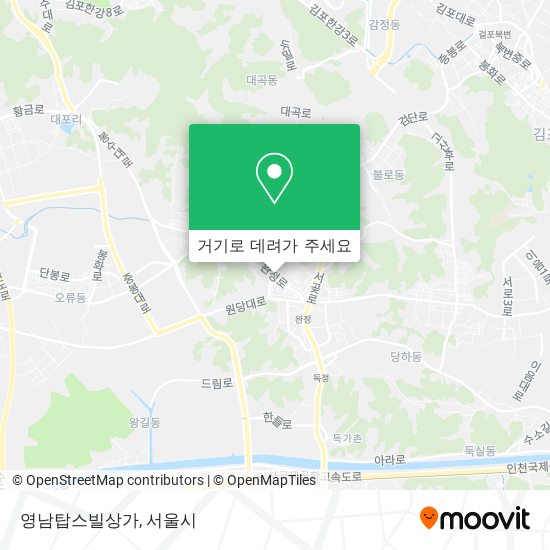 영남탑스빌상가 지도