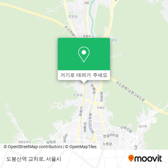 도봉산역 교차로 지도