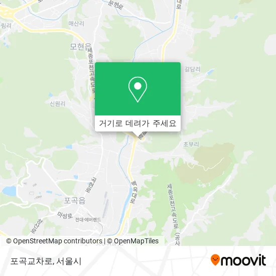 포곡교차로 지도