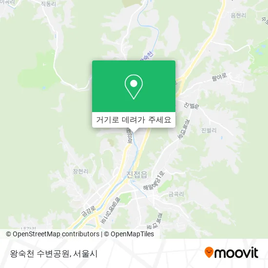 왕숙천 수변공원 지도