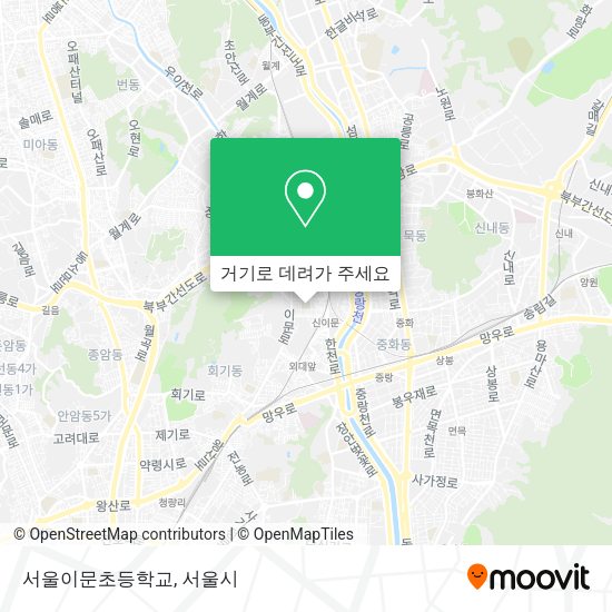 서울이문초등학교 지도