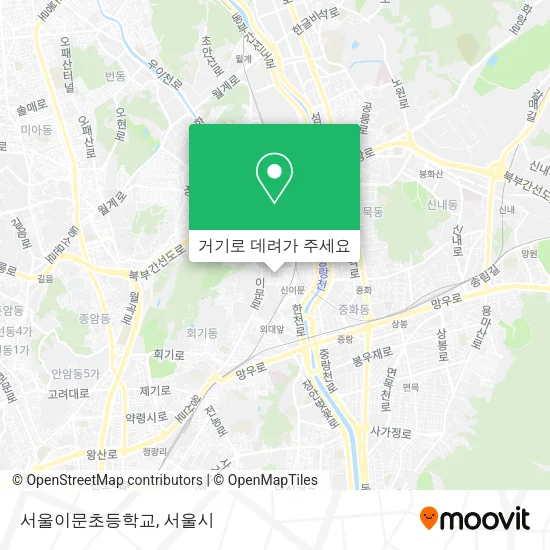 서울이문초등학교 지도