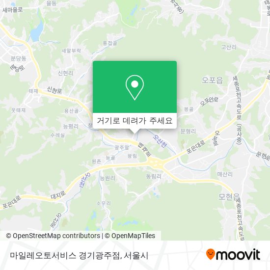 마일레오토서비스 경기광주점 지도