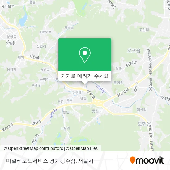 마일레오토서비스 경기광주점 지도