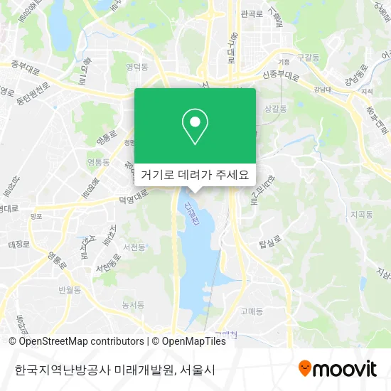 한국지역난방공사 미래개발원 지도