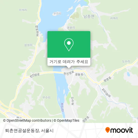 퇴촌면공설운동장 지도
