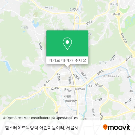 힐스테이트녹양역 어린이놀이터 지도