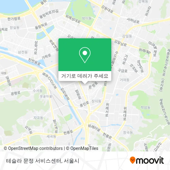 테슬라 문정 서비스센터 지도