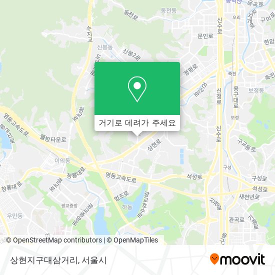 상현지구대삼거리 지도