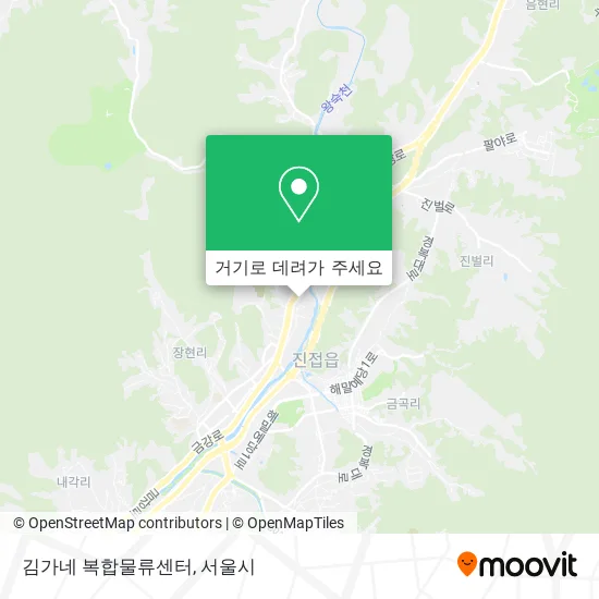 김가네 복합물류센터 지도