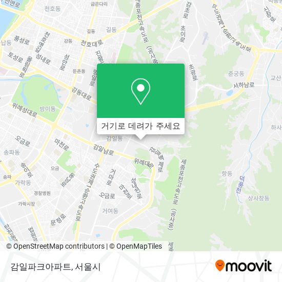 감일파크아파트 지도