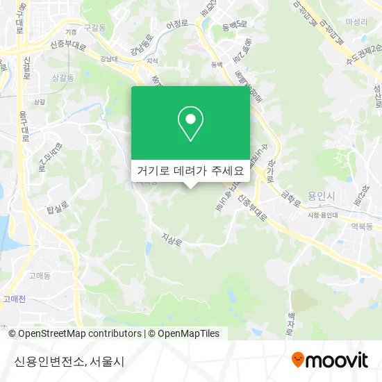 신용인변전소 지도