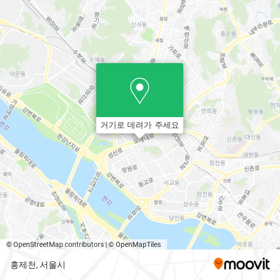 홍제천 지도