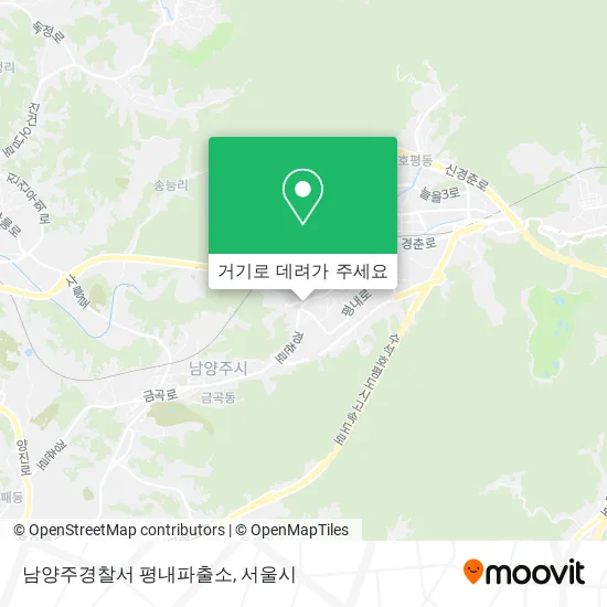 남양주경찰서 평내파출소 지도
