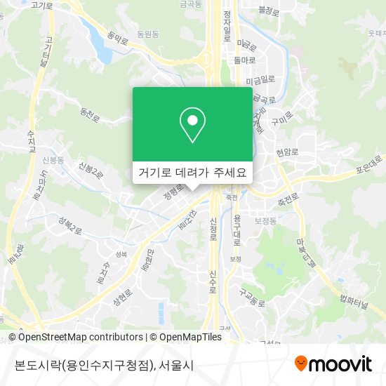 본도시락(용인수지구청점) 지도
