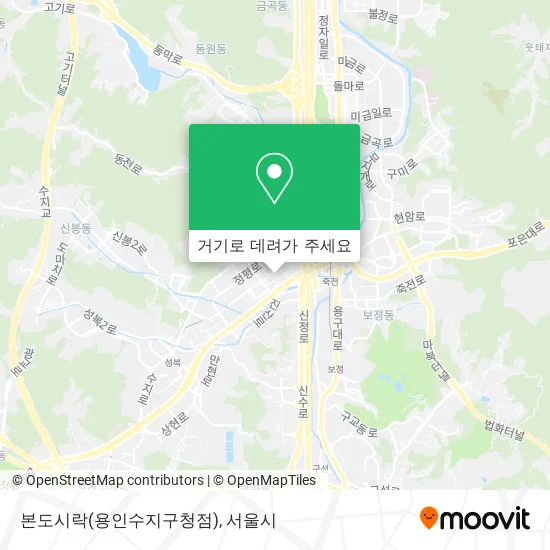 본도시락(용인수지구청점) 지도