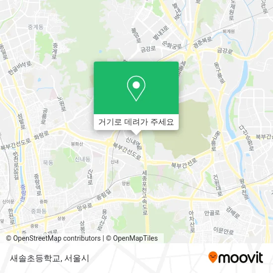 새솔초등학교 지도