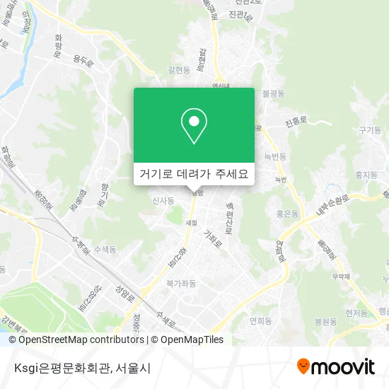 Ksgi은평문화회관 지도
