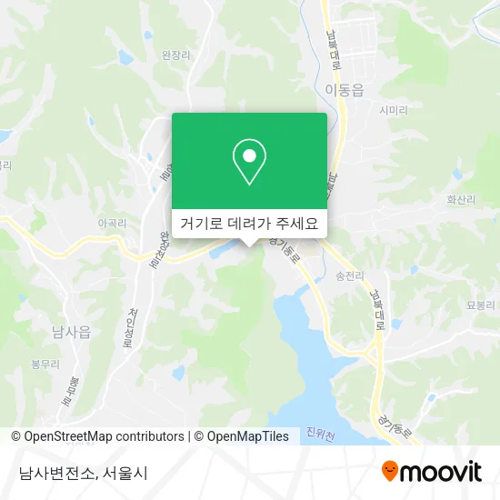 남사변전소 지도