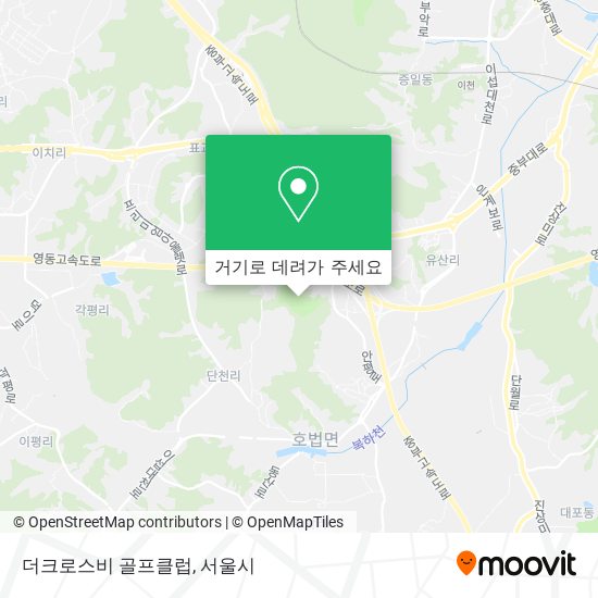 더크로스비 골프클럽 지도