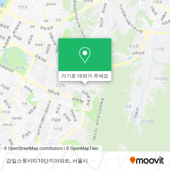 감일스윗시티10단지아파트 지도