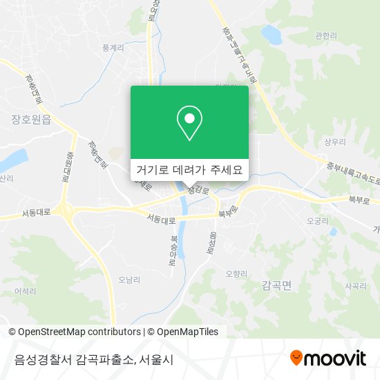 음성경찰서 감곡파출소 지도