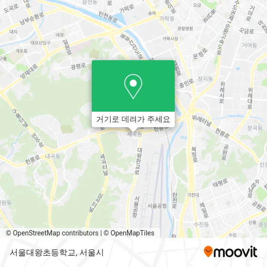 서울대왕초등학교 지도