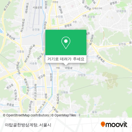야탑골한방삼계탕 지도