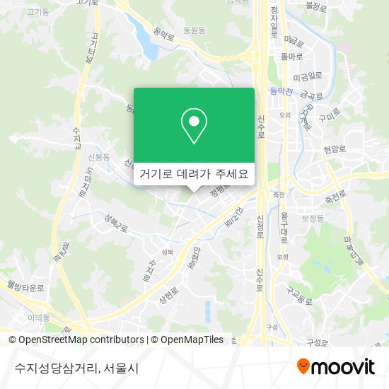 수지성당삼거리 지도